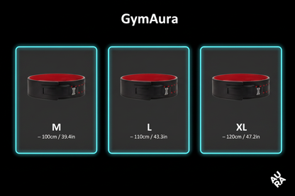 GymAura Belt Size Guide Restyled