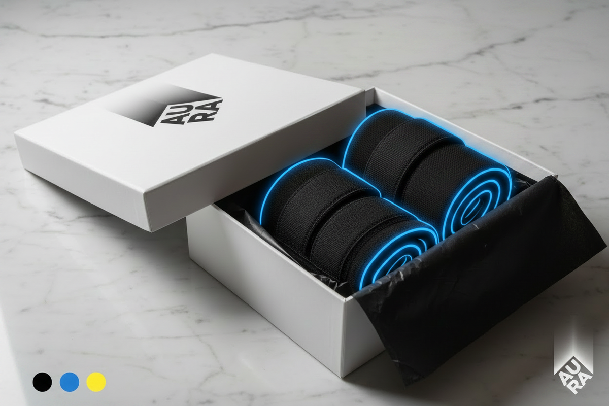 GymAura Knee Wraps Packaging - Updated