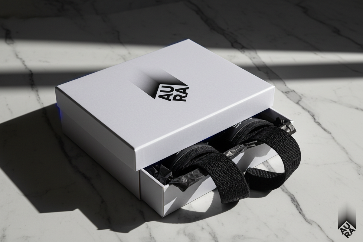 GymAura Lifting Straps Packaging