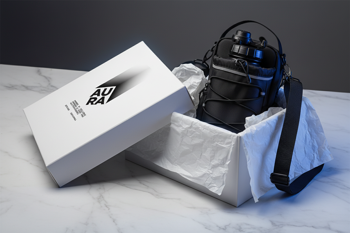 GymAura Packaging with Logo